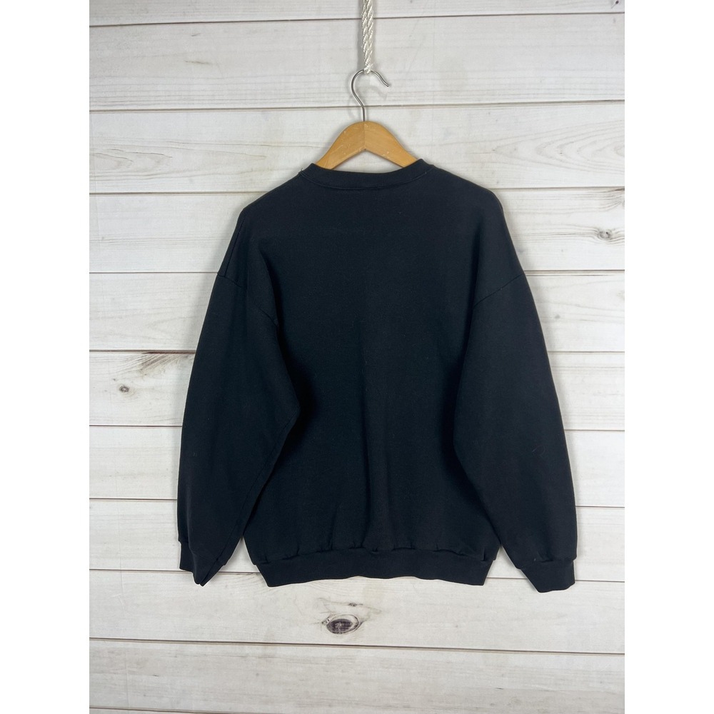 Vintage Tultex Sweatshirt Mens XL Black Pullover Got Candy Halloween Graphic 90s - Picture 2 of 7